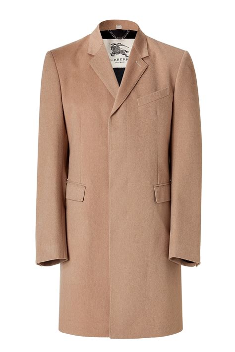 burberry pea coat herren|Burberry camel wool coat men's.